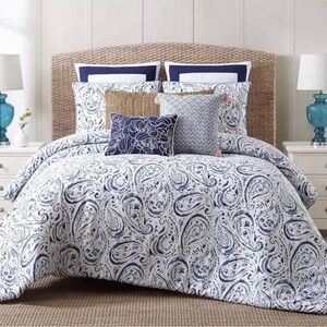 Oceanfront Resort  Indienne Paisley Quilt Set Collection King 3 Pcs 100% Cotton